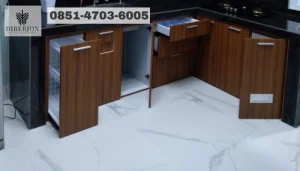 Foto bagian luar dan bagian dalam kitchen set